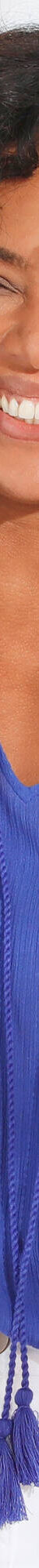 Tuniek met macramé, in katoencrêpe (felblauw) Tuniek met macramé, in katoencrêpe (felblauw)